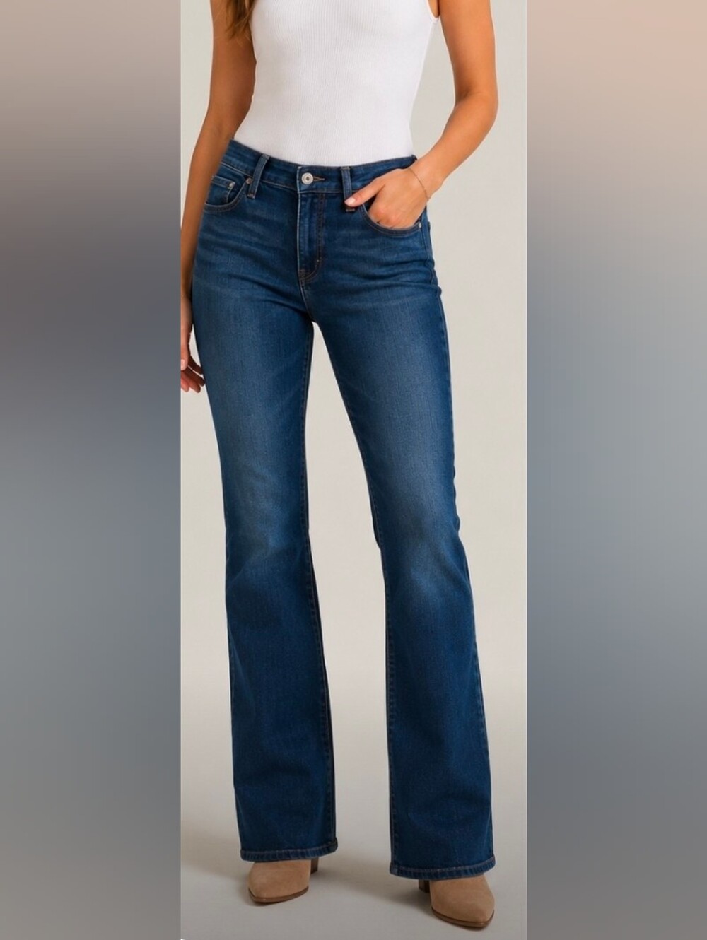AG Adriano Goldschmied The Angel Boot Cut Jeans Dark Wash Women's 30R USA